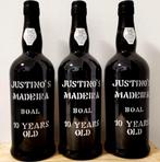 Justinos 10 years old Boal - Madeira - 3 Flessen (0.75, Verzamelen, Nieuw