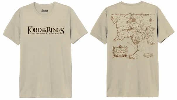 Lord of the Rings Gondor Map T-Shirt, Verzamelen, Lord of the Rings, Ophalen of Verzenden