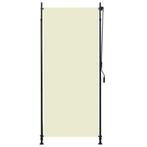 Rolgordijn Buiten Creme 100x270 cm | Retour Deal | Veranda, Verzenden, Nieuw, Minder dan 250 cm, 150 tot 300 cm