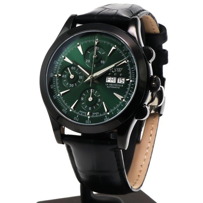 RSW - La Neuveville Valjoux automatic - RSWA129-BL-12 -, Handtassen en Accessoires, Horloges | Heren
