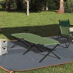 vidaXL Opvouwbaar Campingbed Amy geel Oxford stof, Caravans en Kamperen, Kampeeraccessoires, Verzenden, Nieuw
