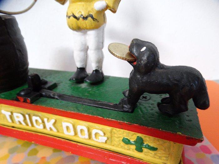 Figuur - Clown Spaarpot - Gietijzer/ hout, Antiek en Kunst, Antiek | Overige Antiek