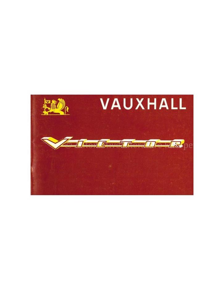 1961 VAUXHALL VICTOR INSTRUCTIEBOEKJE FRANS, Auto diversen, Handleidingen en Instructieboekjes