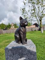 Beeld, Bronze Cat - Hand-Crafted - 26 cm - Brons