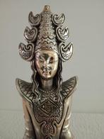 Beeldje, Dea Shiva - 31 cm - Placcato argento 800 - 31 cm