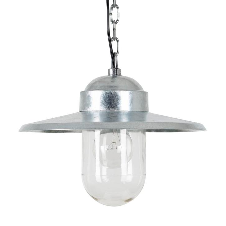 Alle hanglampen Kettinglamp Dolce verzinkt staal, Huis en Inrichting, Lampen | Hanglampen, 75 cm of meer, Nieuw, Metaal, Overige materialen