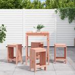 vidaXL 5-delige Tuinset massief douglashout, Tuin en Terras, Verzenden, Nieuw, Tuinset