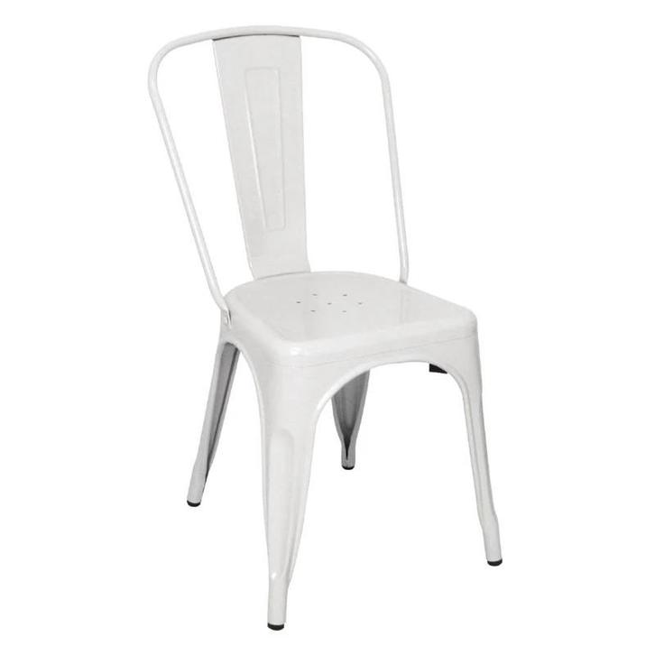 Stoelen | BISTRO | Staal | White | In-/Outdoor | Stapelbaar, Zakelijke goederen, Horeca | Keukenapparatuur, Nieuw in verpakking