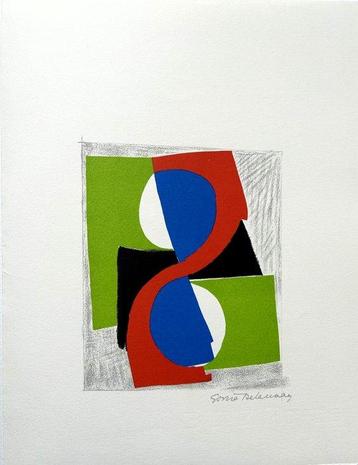 Sonia Delaunay (1885-1979) - Abstract composition (1968)
