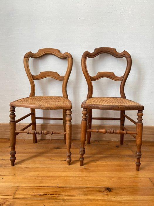 Stoel (2) - Beuken, Cannage, Antiek en Kunst, Antiek | Overige Antiek