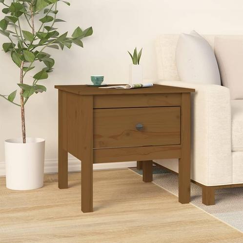 vidaXL Bijzettafel 50x50x49 cm massief grenenhout, Maison & Meubles, Tables | Tables d'appoint, Envoi