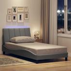 vidaXL Bedframe zonder matras 100x200 cm stof lichtgrijs, Verzenden, Nieuw