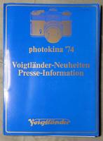 Voigtländer Sammlerstücke: Pressemappe photokina 1974 +, Audio, Tv en Foto, Fotocamera's Analoog, Nieuw