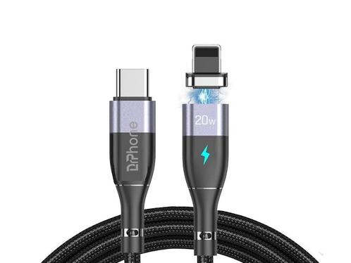 DrPhone ECHO2 - USB-C naar Lightning Magnetische Nylon, Informatique & Logiciels, Pc & Câble réseau, Envoi