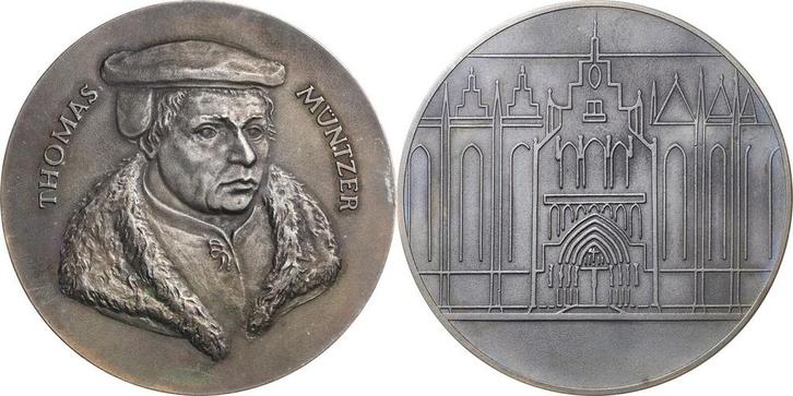 Brons medaille ohne Jahr (1974) Reformation-ereignisse en..., Postzegels en Munten, Penningen en Medailles, Verzenden