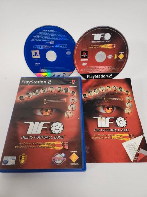 This is Football 2003 Rode Duivels Editie Playstation 2, Games en Spelcomputers, Games | Sony PlayStation 2, Zo goed als nieuw
