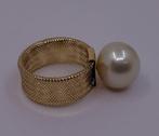 Bague - 18 carats Or jaune, Grosse perle des Mers du Sud