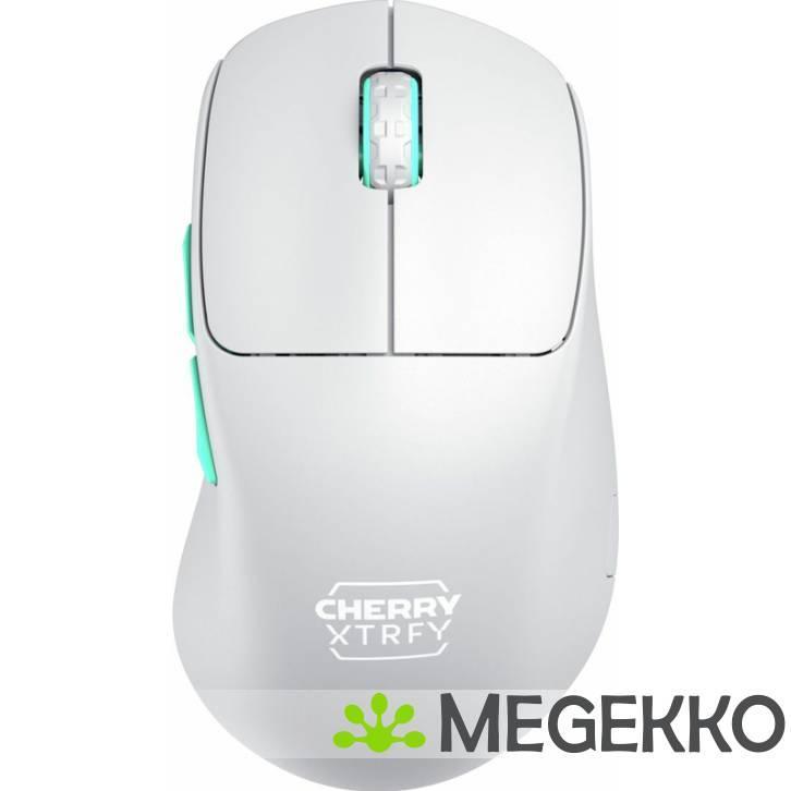 CHERRY XTRFY M64 Wit Ergonomische Draadloze Gaming muis, Computers en Software, Overige Computers en Software, Nieuw, Verzenden