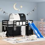 vidaXL Kinderhoogslaper met tunnel 90x200 cm grenenhout wit, Huis en Inrichting, Slaapkamer | Bedden, Verzenden, Nieuw