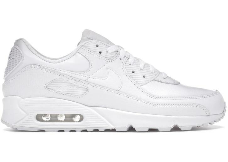 Nike Air Max 90 Leather Triple White - Maat 45.5 EU, Kleding | Heren, Schoenen, Ophalen of Verzenden