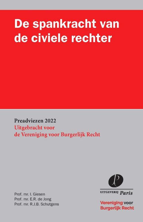 De spankracht van de civiele rechter / Preadviezen, Boeken, Wetenschap, Zo goed als nieuw, Verzenden