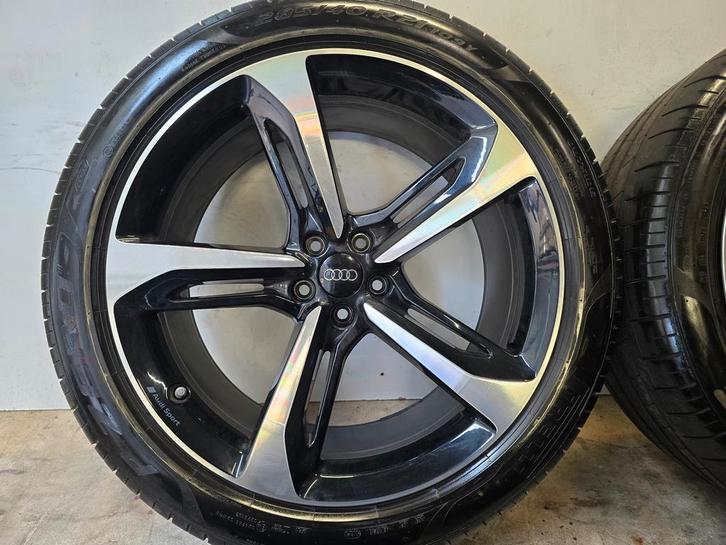 DEMO Audi Sport Q7 Q8 ETron 21 inch RS velgen zomerbanden, Auto-onderdelen, Banden en Velgen, 21 inch, Zomerbanden, 285 mm, Personenwagen