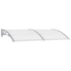 vidaXL Auvent de porte Gris 200x100 cm Polycarbonate, Verzenden, Neuf