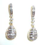 Oorbellen - 18 karaat Geel goud -  1.90ct. tw. Diamant, Handtassen en Accessoires, Oorbellen, Nieuw