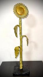 Derme Abdoulaye - sculptuur, Tournesol en Bronze - 41 cm -, Antiek en Kunst