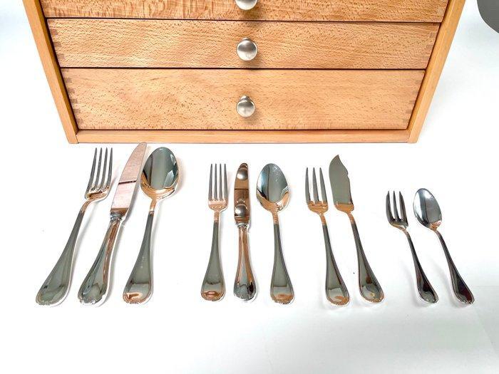 Guy Degrenne - Guy Degrenne - Bestekset voor 12 personen, Antiek en Kunst, Antiek | Meubels | Tafels