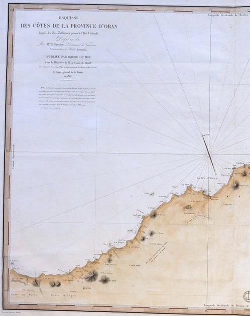 Algérie - Oran; Depot de la Marine - Esquisse Des Cotes De, Boeken, Atlassen en Landkaarten