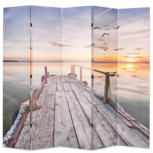 vidaXL Kamerscherm inklapbaar meer 200x170 cm, Huis en Inrichting, Woonaccessoires | Overige, Nieuw, Verzenden