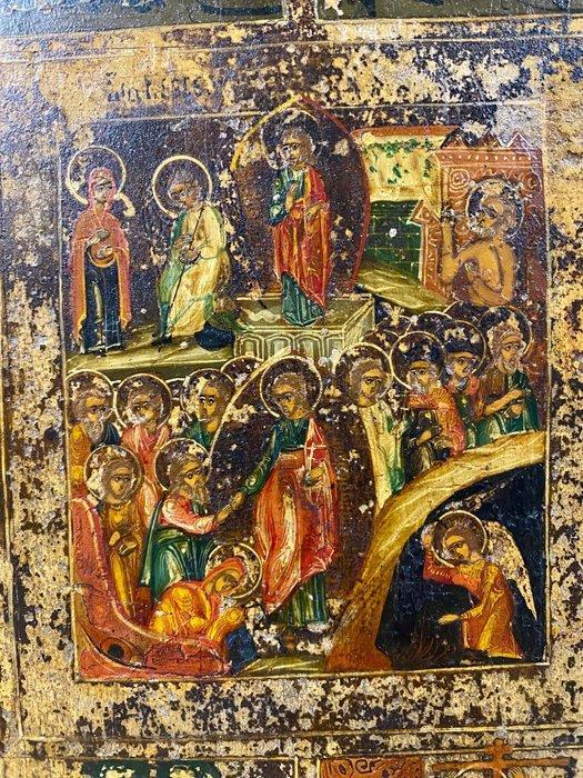 Icoon - Feestdagenicoon - Hout, Antiquités & Art, Art | Art non-occidental