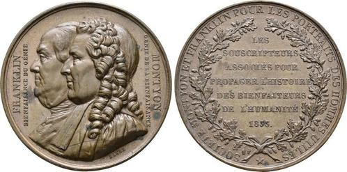 Brons medaille 1833 Frankreich, Timbres & Monnaies, Monnaies | Europe | Monnaies non-euro, Envoi