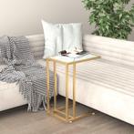 vidaXL Computer bijzettafel 50x35x65 cm gehard glas, Huis en Inrichting, Tafels | Bijzettafels, Verzenden, Nieuw