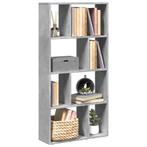 vidaXL Boekenkast 60x20x120 cm bewerkt hout betongrijs, Huis en Inrichting, Kasten | Boekenkasten, Verzenden, Nieuw