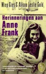 Herinneringen aan anne frank 9789057134548, Miep Gies, Alison Leslie Gold, Zo goed als nieuw, Verzenden