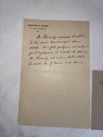 Edouard Branly (1844-1940), physicien, médecin. - Lettre, Nieuw