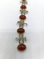 Sans prix de réserve - Bracelet - 14 carats Argent, Cabochon, Bijoux, Sacs & Beauté, Bijoux anciens