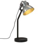 vidaXL Bureaulamp 25 W E27 17x17x60 cm vintage zilverkleurig, Huis en Inrichting, Verzenden, Nieuw