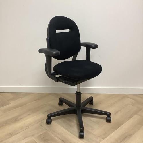 Tweedehands Ahrend 220 bureaustoel, zwart, Huis en Inrichting, Bureaustoelen, Bureaustoel, Zwart, Gebruikt, Ergonomisch
