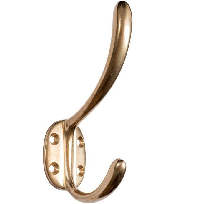 Hoedhaak Bern messing antiek, Doe-het-zelf en Bouw, Hang- en Sluitwerk, Klink of Kruk, Nieuw, Overige materialen
