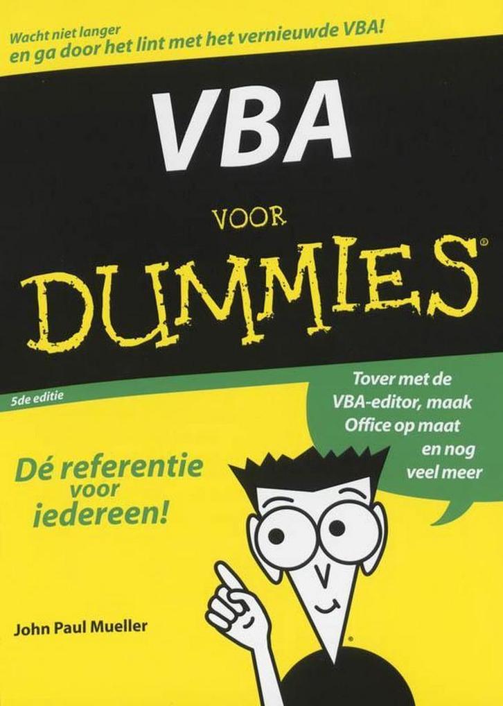 VBA voor Dummies - John Paul Mueller - 9789043015417 - Paper, Boeken, Studieboeken en Cursussen, Verzenden
