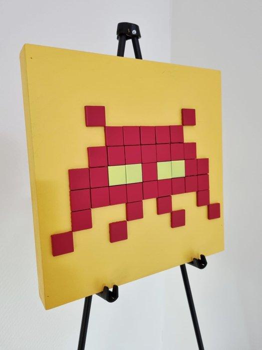 FreeSpeech (XX) - Red Octopus - Space Invaders Street Art, Antiek en Kunst, Kunst | Schilderijen | Modern