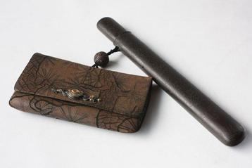 SAGEMONO draagt voorwerp Kiseru pijp - Bamboe, Hout, Leder,
