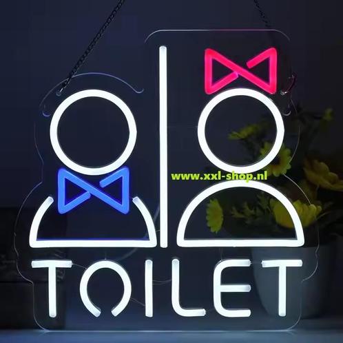 Toilet neon sign bord LED lichtbord verlichting lamp reclame, Zakelijke goederen, Horeca | Overige, Verzenden
