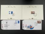 België - Partij FDS met bijpassende FDC, Postzegels en Munten, Gestempeld