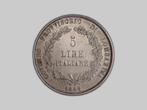 Italië, Voorlopige regering van Lombardije 5 Lire 1848