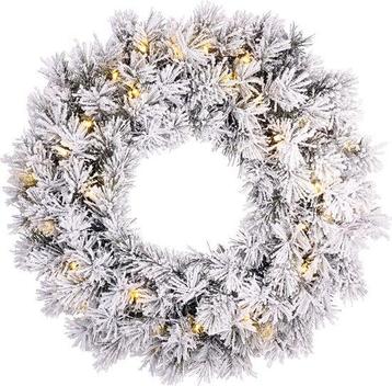 Tweedekans | Black Box Trees Dinsmore Kerstkrans met LED beschikbaar voor biedingen