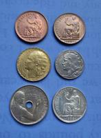 Spanje. Republic. Lote de 6 monedas: 1934 - 1937  (Zonder